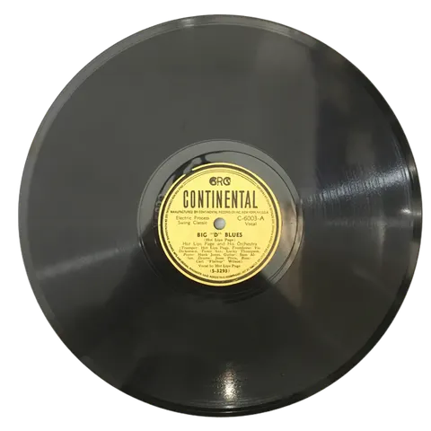 Hot Lips Page It Ain't Like That / Big D Blues C6003 Continental