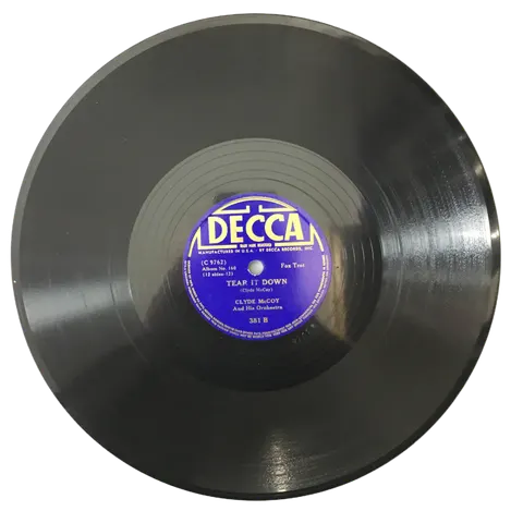 Clyde McCoy Sugar Blues / Tear It Down 381 Decca