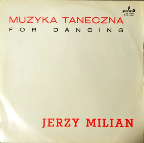 Jerzy Milian Muzyka Taneczna / For Dancing LP XL0791 VG