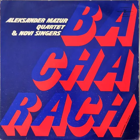 Aleksander Mazur Quartet & Novi Singers Bacharach LP SX1297 VG-