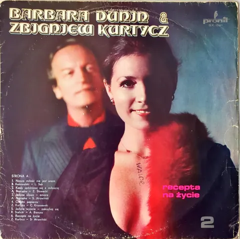Barbara Dunin & Zbigniew Kurtycz Recepta Na Życie LP SX1591 good-