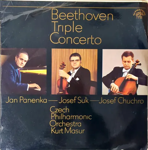 Jan Panenka, Josef Suk, Josef Chuchro Triple Concerto LP 1101558 good+