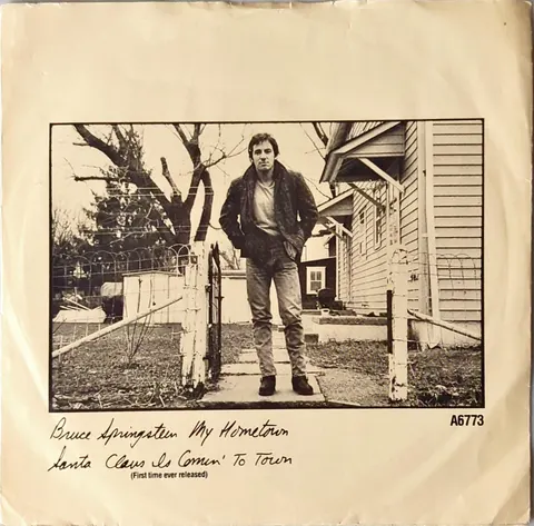 Bruce Springsteen My Hometown / Santa Claus Is Comin' To Town SP A6773 Good