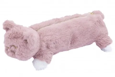 Piórnik saszetka pluszowy 1 zamek Fluffy Kitty ASTRA