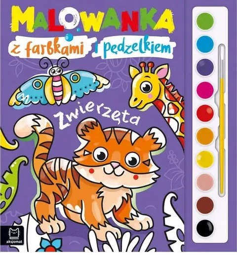 Malowanka z farbkami i pędzelkiem, Zwierzęta Aksjomat