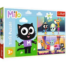 Puzzle 24 maxi Milo, Przygody małego Kotka Milo Trefl