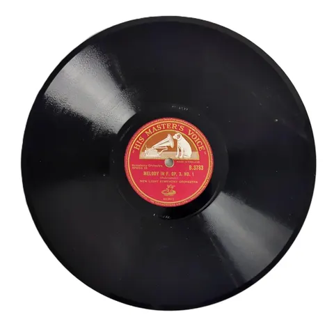 New Light Symphony Orchestra Melody in F, Op. 3, No. 1 / Romance in E Flat, Op. 44 B3783 HMV