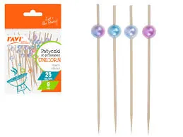 Patyczki do przekąsek unicorm 9cm 25szt Ravi