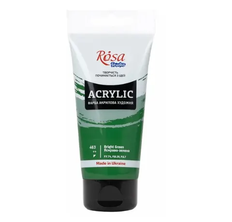 Farba Akrylowa Rosa Studio 463 Bright Green 75 ml Koh-I-Noor