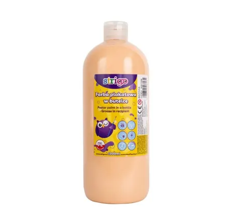 Farba Plakatowa Beżowa 1000 ml Strigo