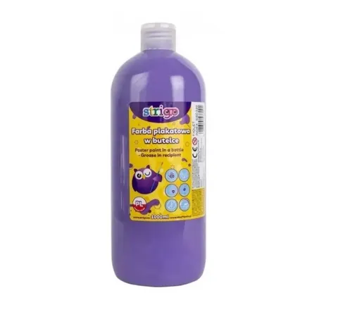 Farba Plakatowa Fioletowa 1000 ml Strigo