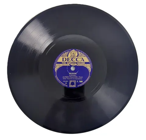 Alfred Piccaver Because / Until F7666 Decca