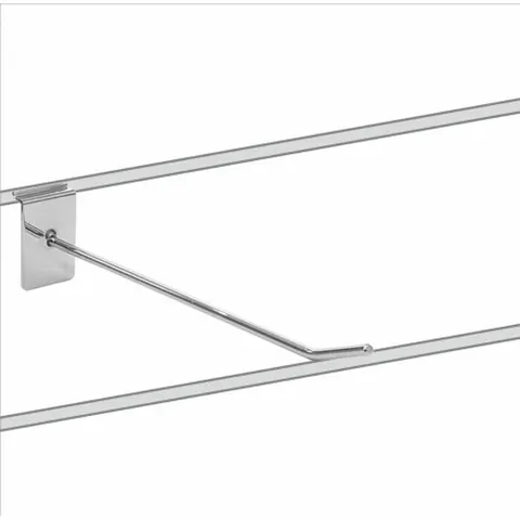 Zawieszka sklepowa pojedyncza chromowana na panel