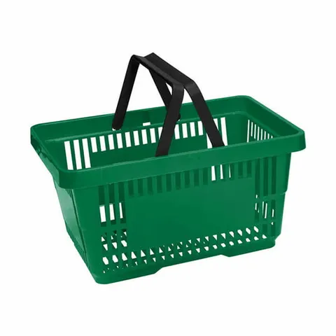 Koszyk na zakupy sklepowy plastikowy - z 2 rączkami
