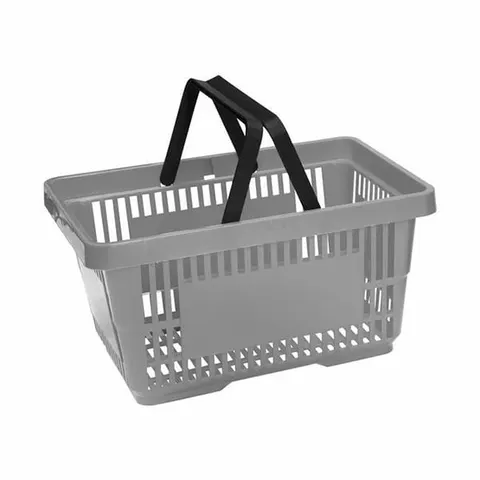 Koszyk na zakupy sklepowy plastikowy - z 2 rączkami