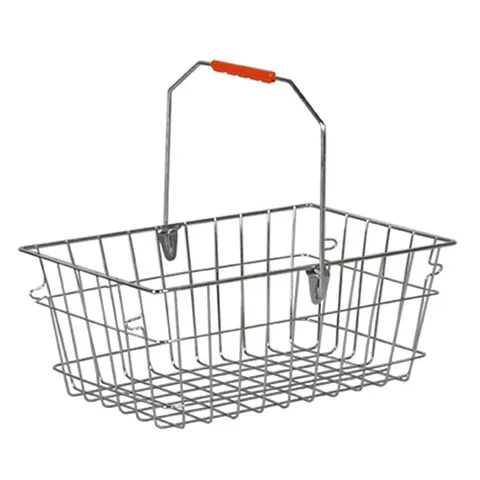 Koszyk na zakupy sklepowy 20l 1 rączka - Chrom
