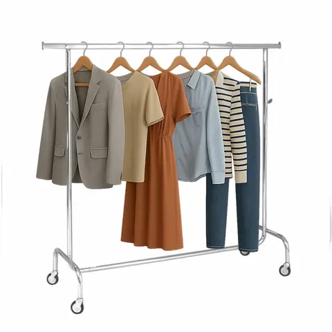 Stojak Włoski ST010 chromowany, regulowany, na kółkach