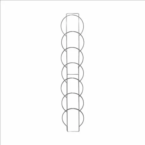 Wieszak na czapki panel pojedynczy 7 kieszeni - Chromowany