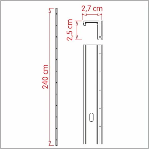 Listwa aluminiowa boczna - Alter typ 2