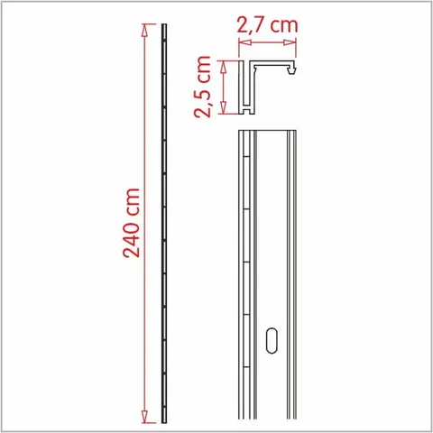 Listwa aluminiowa boczna - Alter typ 2