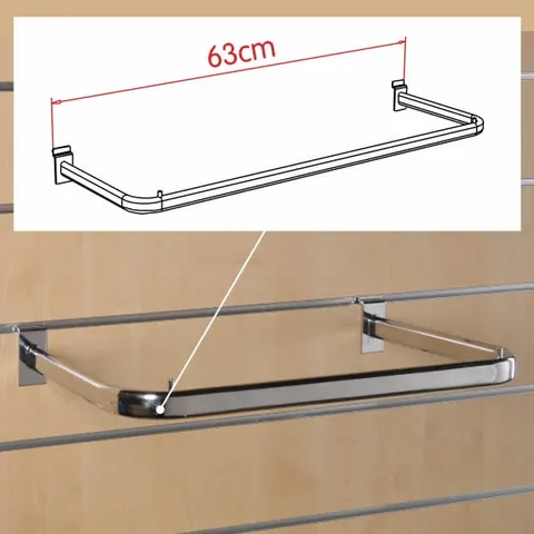 Ramię wiszące chromowane na panel