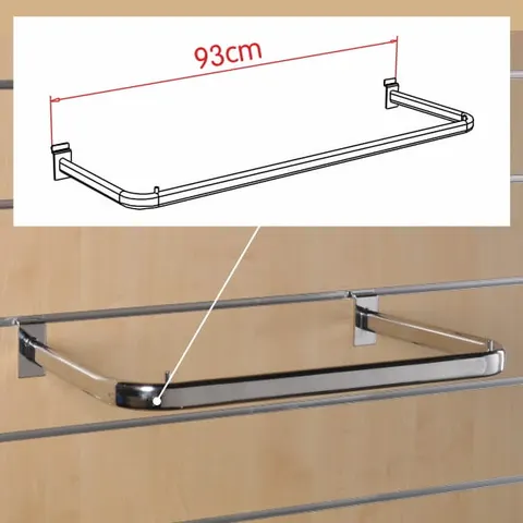 Ramię wiszące chromowane na panel