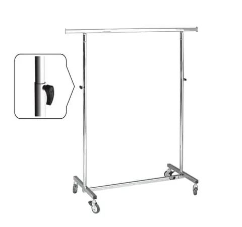 Stojak na ubrania ST065 szerokość 100 cm składany chromowany