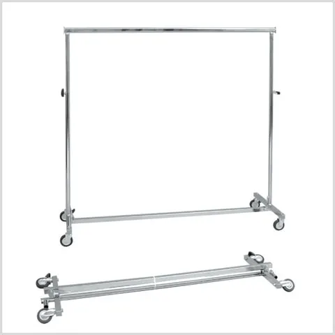 Stojak na ubrania typ ST063 szerokość 150 cm składany chromowany