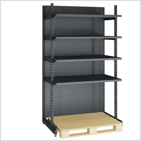 Regał Medium 130/230 cm z miejscem na paletę – Antracyt