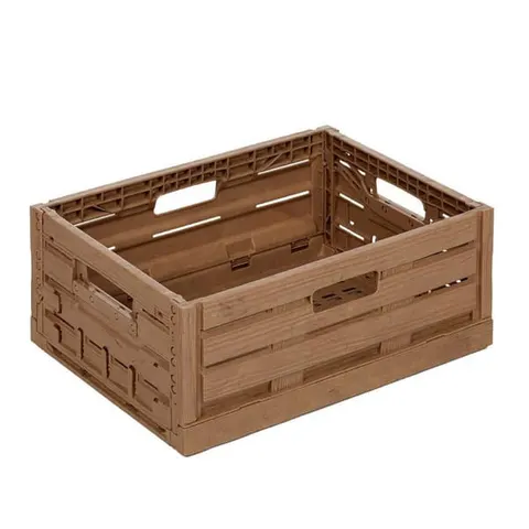 Skrzynka plastikowa drewnopodobna