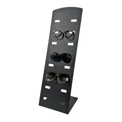 Stojak na okulary metalowy na 8 par – Czarny
