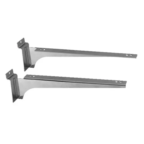 Wspornik sklepowy półki chrom prawy + lewy 31 cm
