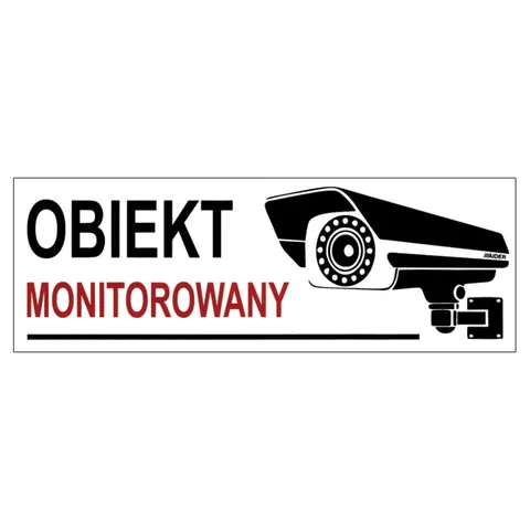 Naklejka Obiekt Monitorowany