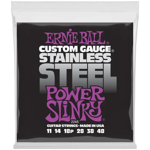 Ernie Ball (11-48) Power Slinky Stainless Steel