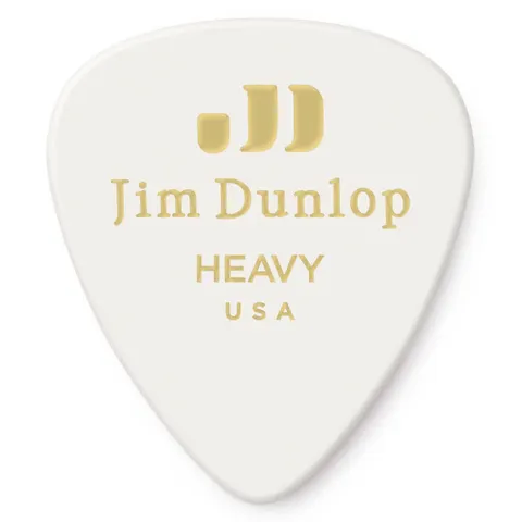Dunlop Celluloid White Heavy