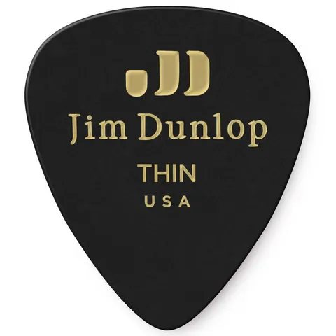 Dunlop Celluloid Black Thin