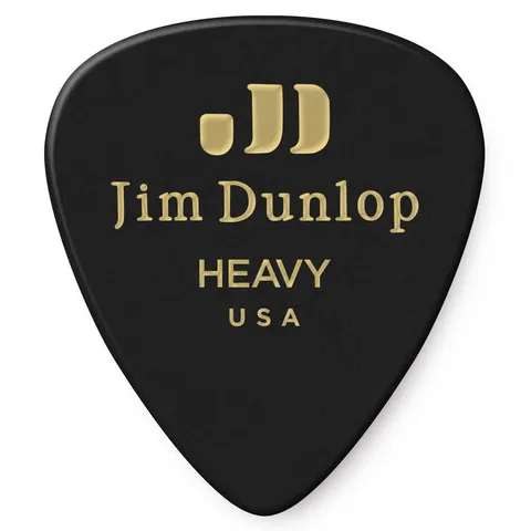 Dunlop Celluloid Black Heavy