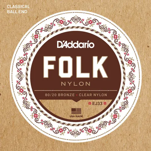 D'Addario (28-45) Folk Nylon