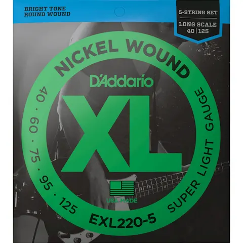 D'Addario EXL (40-125) Nickel Wound