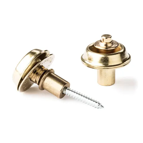 Dunlop Straplok Flush Mount Brass Finish