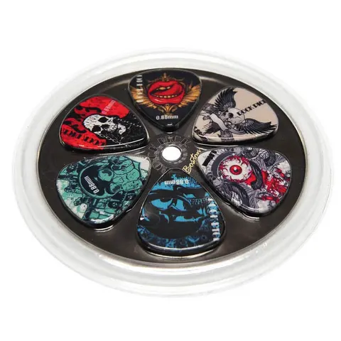 Zestaw 6 Kostek Boston Rock Picks 0.88 mm