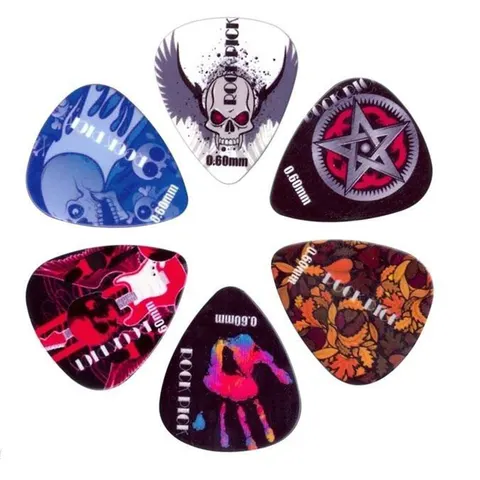 Zestaw 6 Kostek Boston Rock Picks 0.60 mm