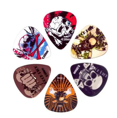Zestaw 6 kostek Boston Rock Picks 0.50 mm