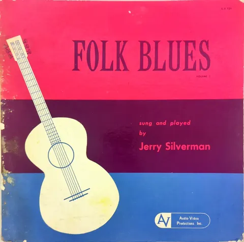 Jerry Silverman Folk Blues Volume 1 LP AV101 good