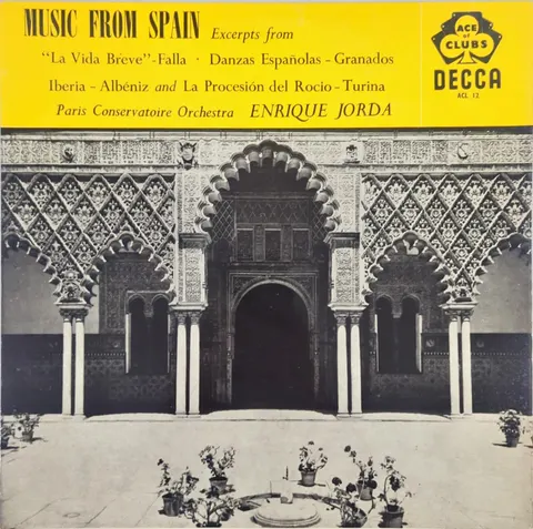 Jorda, Paris Conservatoire Orchestra Music From Spain LP ACL12 VG