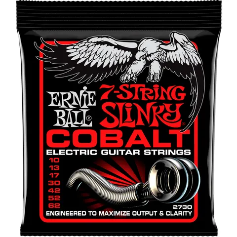 Ernie Ball (10-62) Cobalt 7 String Skinny Top Heavy Bottom Slinky