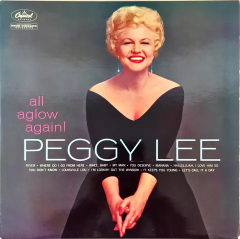 Peggy Lee All Aglow Again! LP T1366 VG