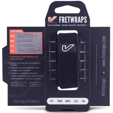 Opaska Tłumiąca Gruv Gear FretWraps Czarna Large