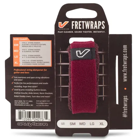 Opaska Tłumiąca Gruv Gear FretWraps Burgundowy Small