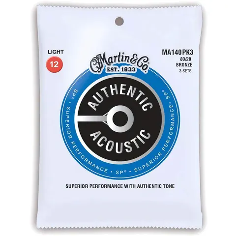 3-Pack Martin (12-54) Authentic Acoustic SP